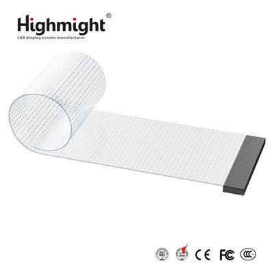 LED caurspīdīgs kristāla plēves ekrāns